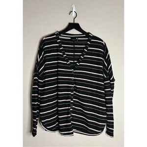Urban Outfitters Out From Under Striped Waffle Knit Top